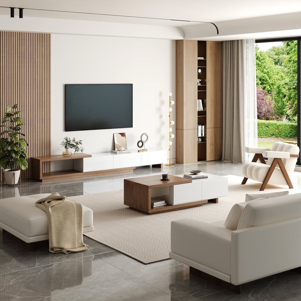 Pack Meuble TV & Table Basse Luxedecor