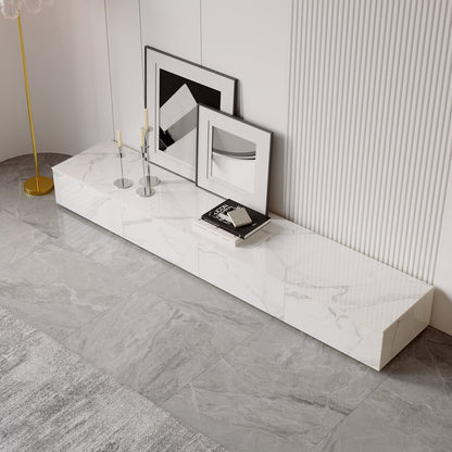 Pack Meuble Tv + Table Basse Square Effet Marbre