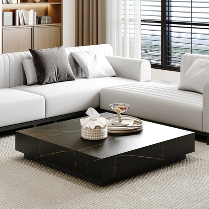 Pack Meuble Tv + Table Basse Square Effet Marbre