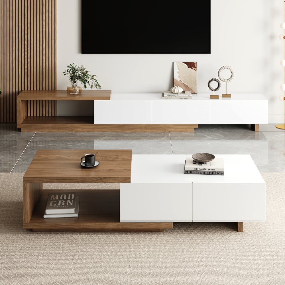 Pack Meuble TV & Table Basse Luxedecor