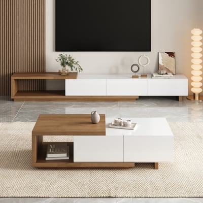 Pack Meuble TV & Table Basse Luxedecor