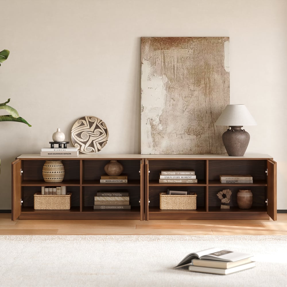 Pack Meuble TV & Table Basse – Design Moderne avec LED