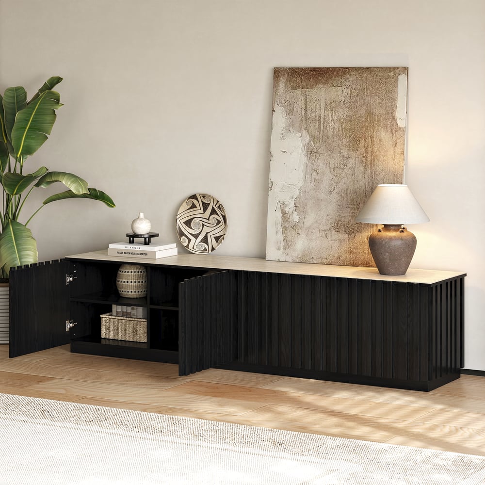 Pack Meuble TV & Table Basse – Design Moderne avec LED