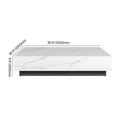 Pack Meuble Tv + Table Basse Square Effet Marbre