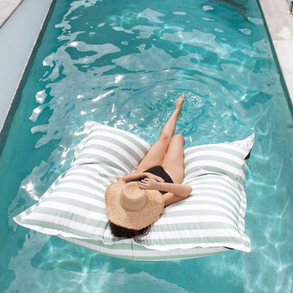 Pouf Rayé Luxe