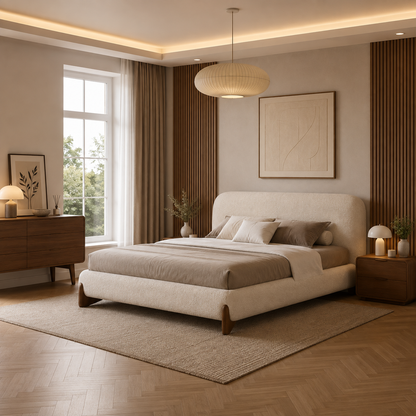 Lit Design Moderne en Bouclette