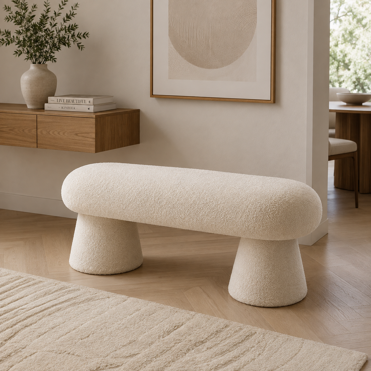 Banc Design en Bouclette