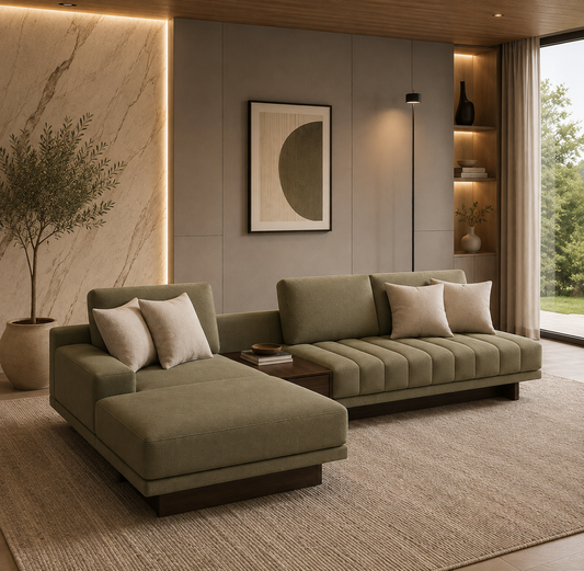 Canapé Modulaire  L avec Méridienne