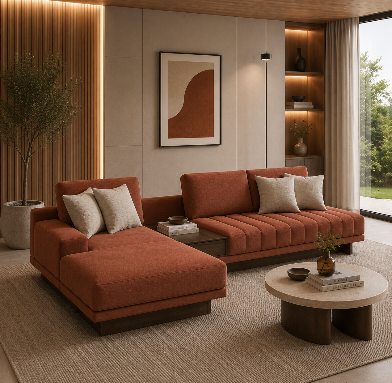 Canapé Modulaire  L avec Méridienne
