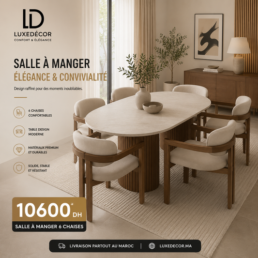 Table A Manger M + 6 Chaises