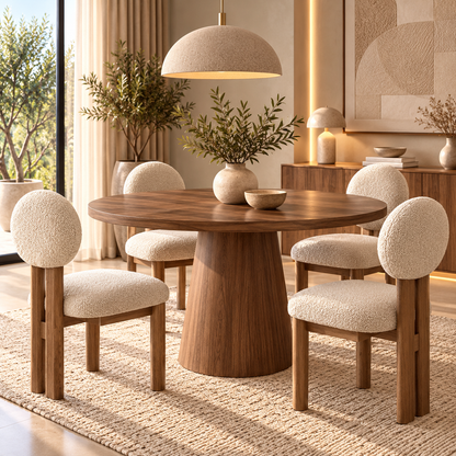 Table à Manger ORÉLIA + 4 Chaises