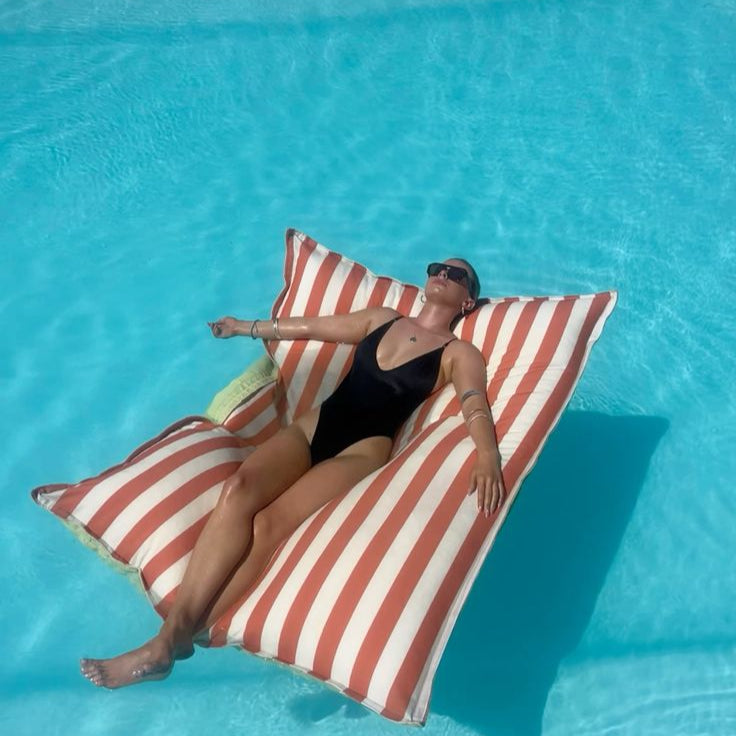 Pouf Rayé Luxe