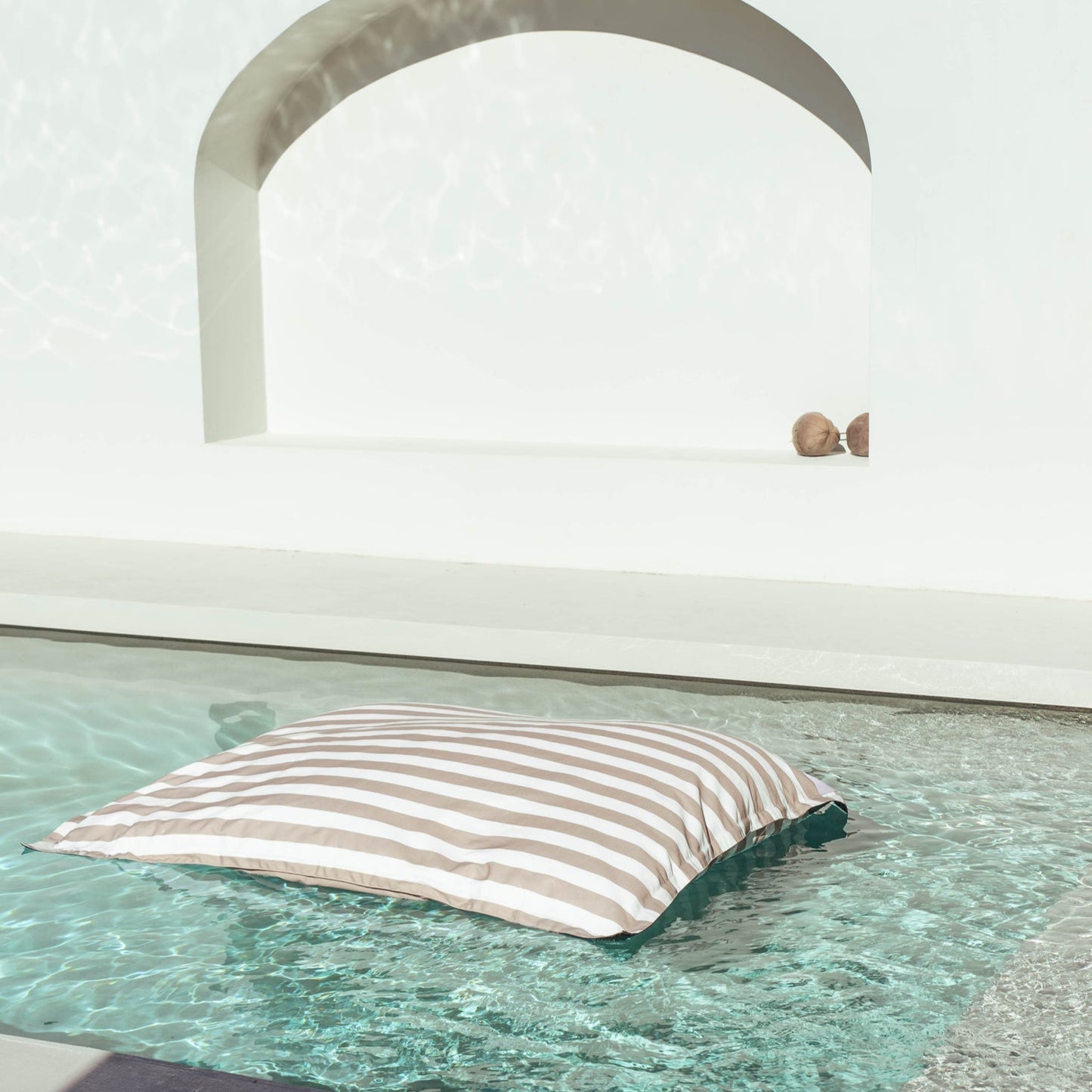 Pouf Rayé Luxe