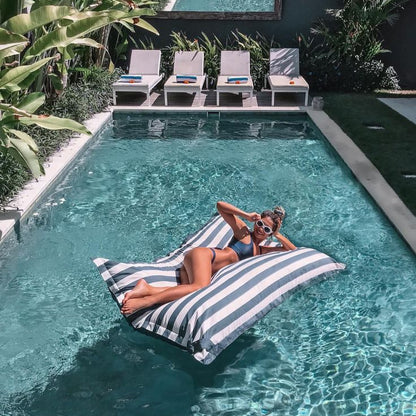 Pouf Rayé Luxe